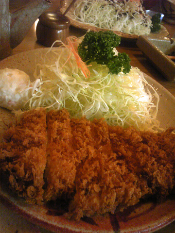 かつ善のロースカツ定食